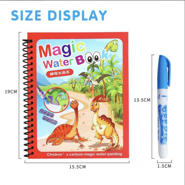 Carte magica de colorat cu apa UNICORNI [6]