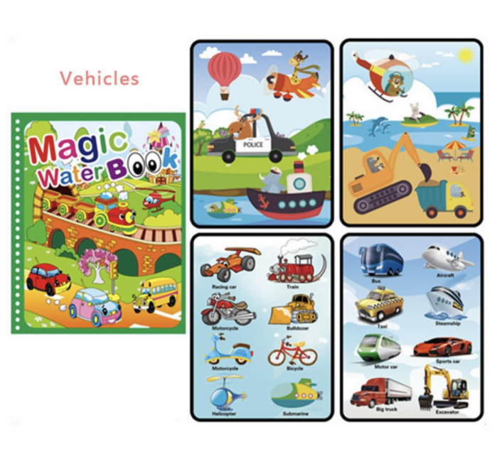 Carte magica de colorat cu apa UNICORNI [5]