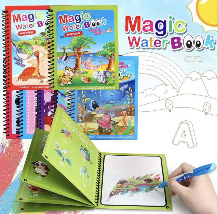 Carte magica de colorat cu apa UNICORNI [2]