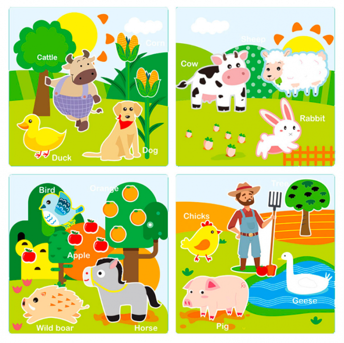 Carte magnetica cu planse. Tematica ferma [3]