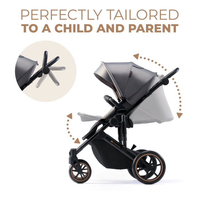 CARUCIOR 2 IN 1 KINDERKRAFT PRIME 2, SHADOW GREY [7]