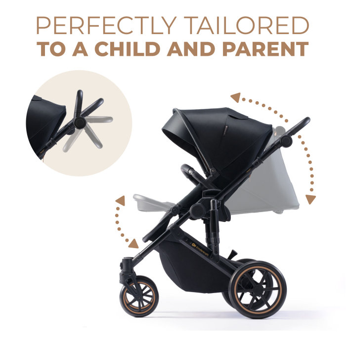 CARUCIOR 2 IN 1 KINDERKRAFT PRIME 2, VENEZIAN BLACK [7]