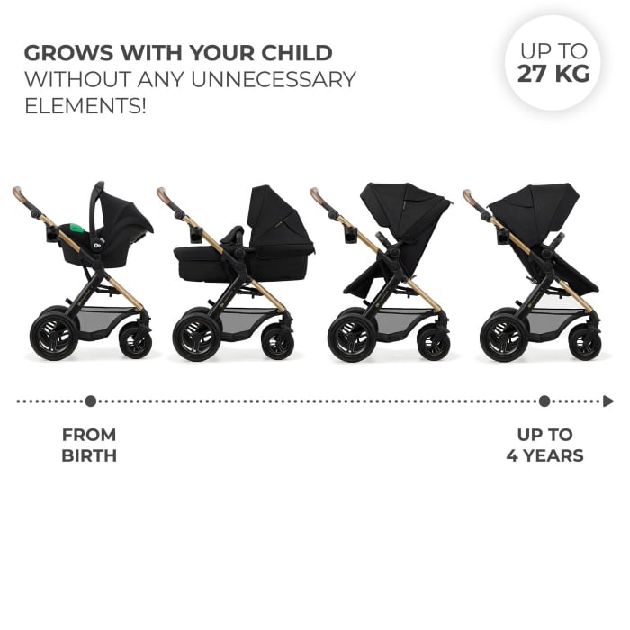 CARUCIOR MULTIFUNCTIONAL KINDERKRAFT MOOV 2 AIR 4IN1 PURE BLACK [3]