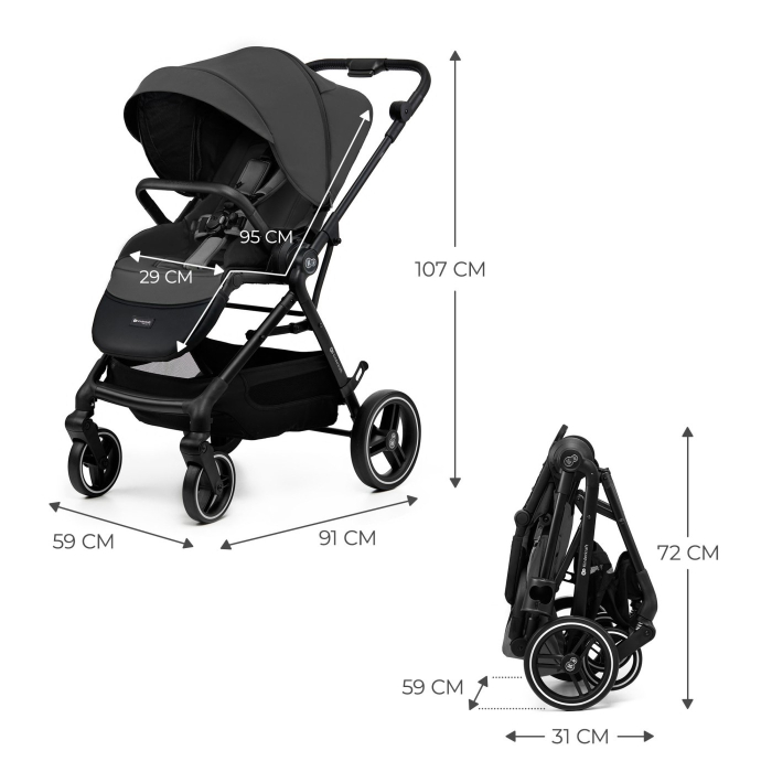 CARUCIOR SPORT KINDERKRAFT YOXI, GREY [6]