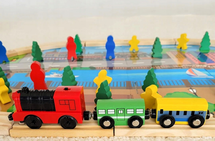 Circuit tren din lemn [5]