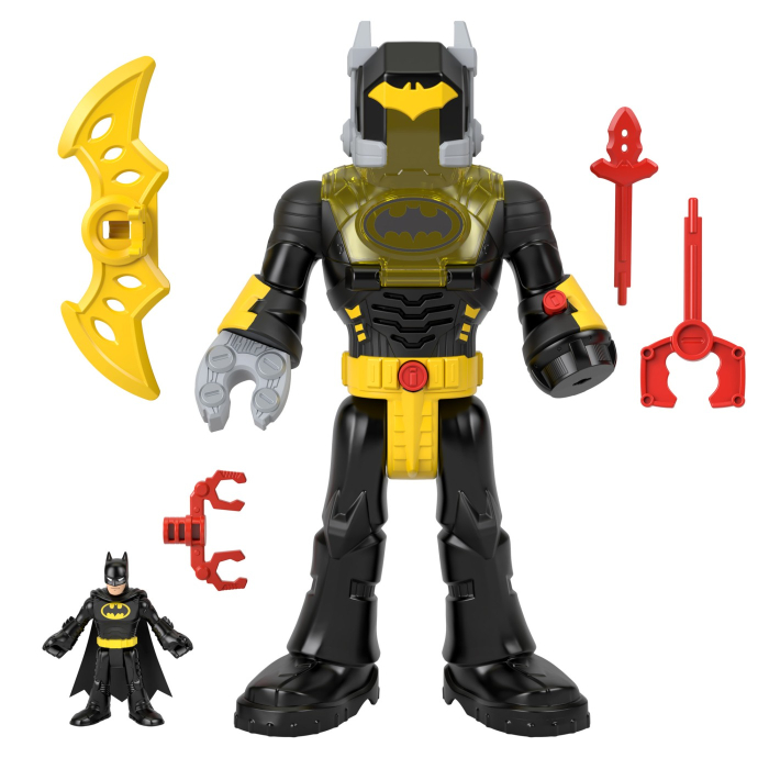 FISHER PRICE IMAGINEXT DC SUPER FRIENDS SET FIGURINA BATMAN SI COSTUM EXO CU LUMINI SI SUNETE [9]