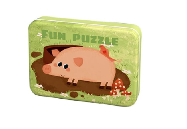 FUN PUZZLE in cutie metalica Animale de la ferma [2]
