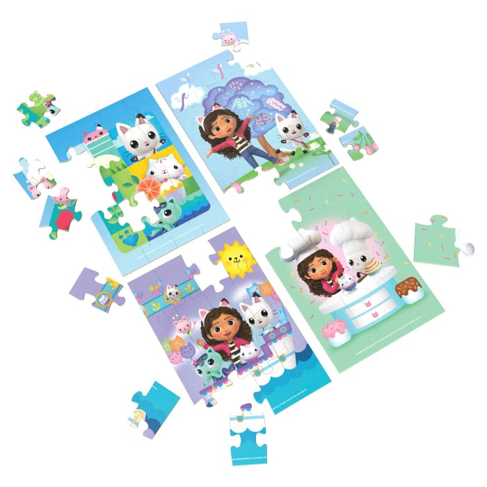 GABBYS DOLLHOUSE SET 4 PUZZLE DIN LEMN [2]