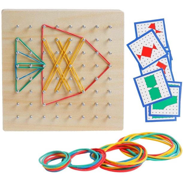 Geoboard Montessori cu elastice [4]