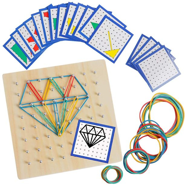 Geoboard Montessori cu elastice [2]