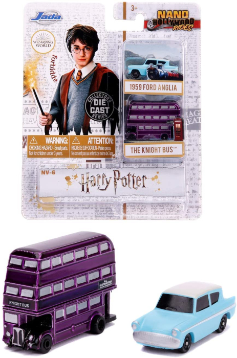 HARRY POTTER2 SET 2 MASINUTE THE KNIGHT BUS SI FORD ANGLIA 1959 [6]