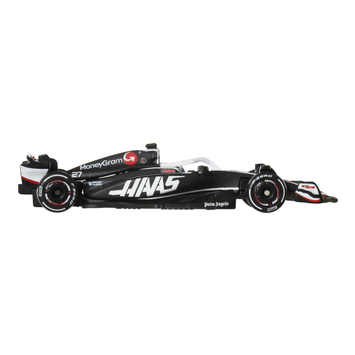 HOT WHEELS PREMIUM REAL RIDERS FORMULA 1 2024 MASINUTA METALICA MONEYGRAM HAAS F1 TEAM VF 24 NUMARUL 27 SCARA 1 LA 64 [5]