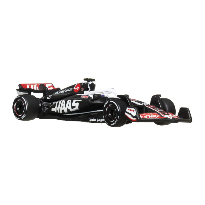 HOT WHEELS PREMIUM REAL RIDERS FORMULA 1 2024 MASINUTA METALICA MONEYGRAM HAAS F1 TEAM VF 24 NUMARUL 27 SCARA 1 LA 64 [2]