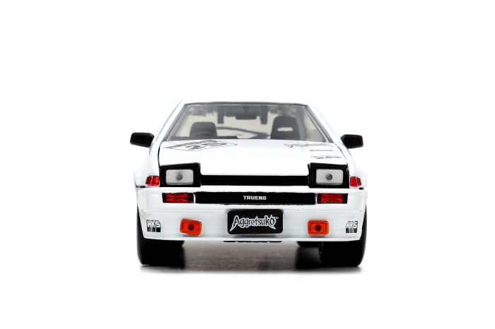JADA AGGRETSUKO SET MASINUTA METALICA SI FIGURINA AGGRETSUKO SI TOYOTA TRUENO SCARA 1:24 [3]
