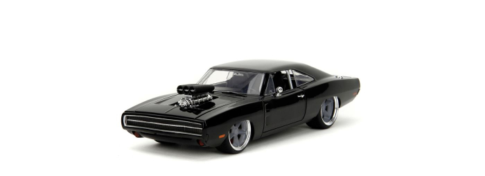 JADA FAST AND FURIOUS MASINUTA METALICA DODGE CHARGER 1970 NEGRU SCARA 1 LA 24 [2]