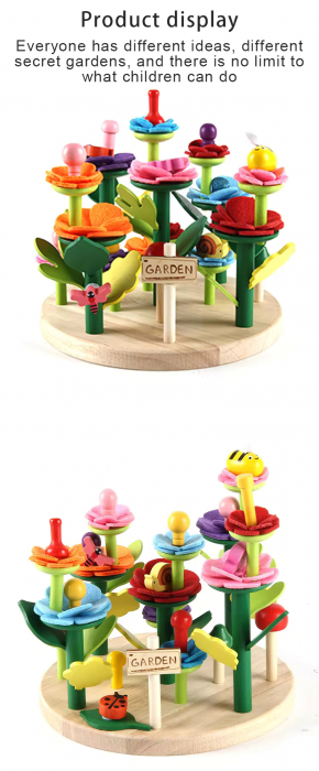 Joc creativ de construit Montessori - Mini Garden [7]