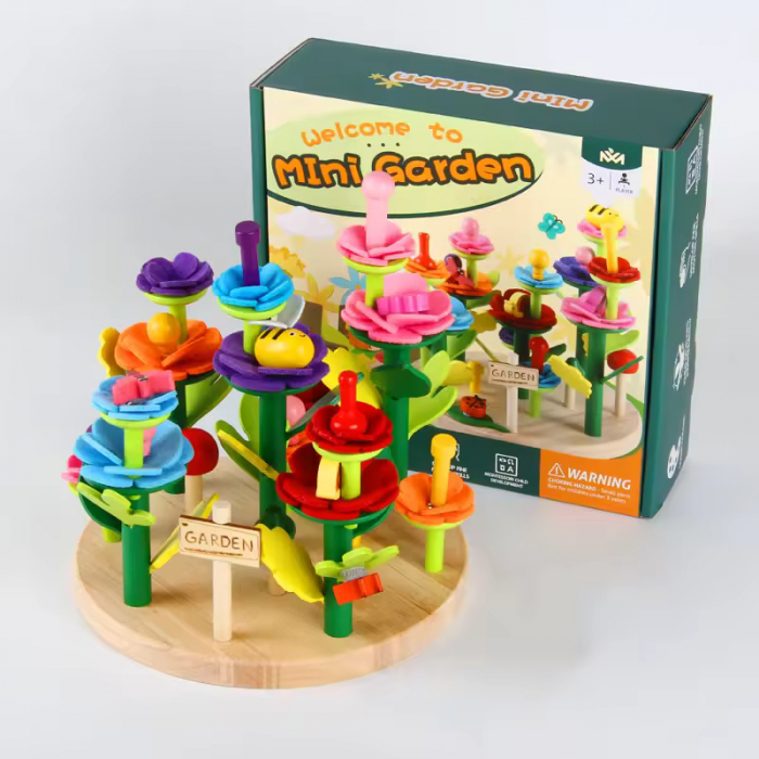 Joc creativ de construit Montessori - Mini Garden [2]