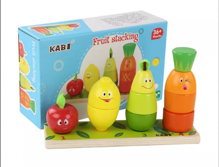 Joc de lemn Fructe de stivuit [3]