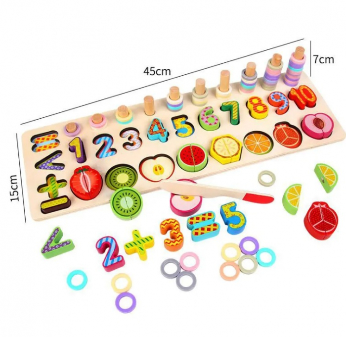 Joc din lemn Fruit Matching [3]