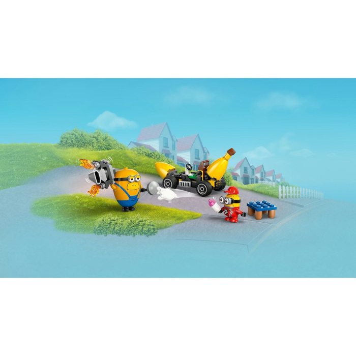 LEGO DESPICABLE ME4 MINIONII SI MASINA BANANA 75580 [2]
