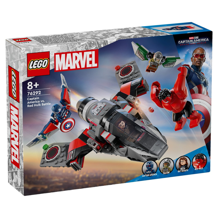LEGO MARVEL SUPER HEROES BATALIA DINTRE CAPITANUL AMERICA SI HULK ROSU 76292 [1]