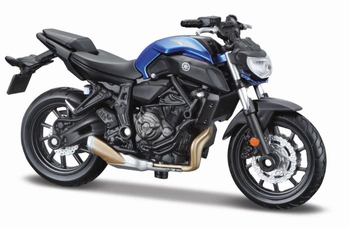 MAISTO MOTOCICLETA METALICA CU STAND EDITIE SPECIALA YAMAHA MT 07 SCARA 1 LA 18 [1]