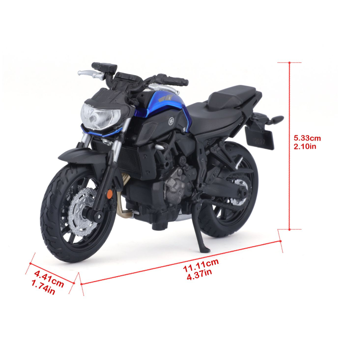 MAISTO MOTOCICLETA METALICA EDITIE SPECIALA YAMAHA MT07 SCARA 1 LA 18 [11]