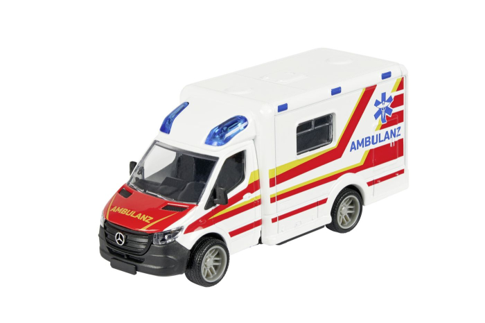 MAJORETTE AMBULANTA METALICA MERCEDES BENZ SPRINTER SCARA 1 LA 43 [2]