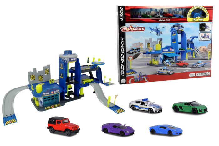 MAJORETTE CREATIX SET SECTIA DE POLITIE CU SUNETE SI LUMINI [1]