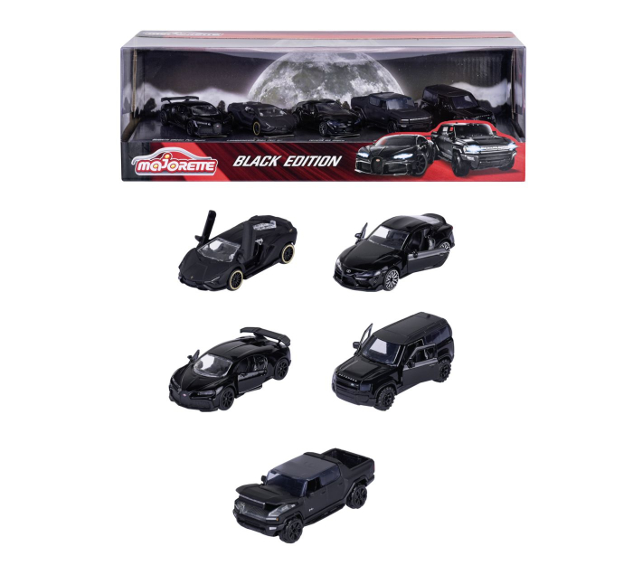 MAJORETTE SET 5 MASINUTE BLACK EDITION 2.0 GIFTPACK [4]