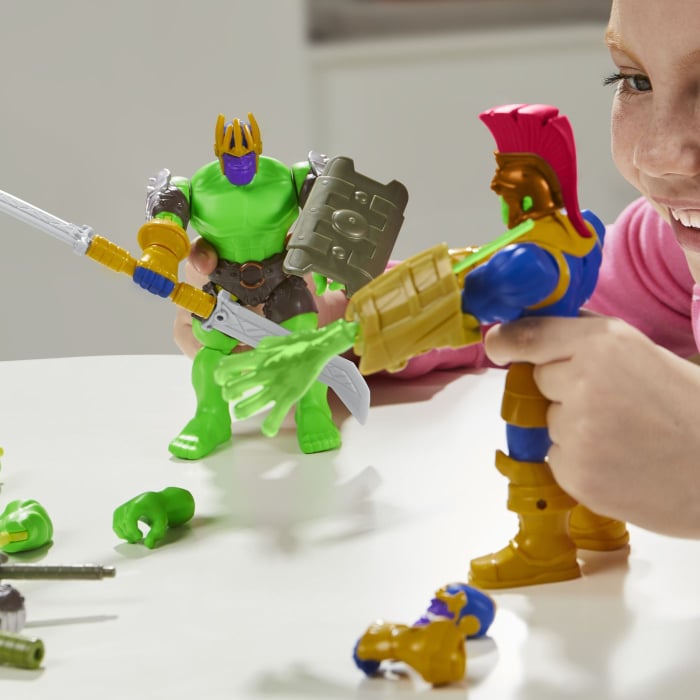 MARVEL AVENGERS MIX MASHERS SET FIGURINA HULK 12CM SI ACCESORII [6]