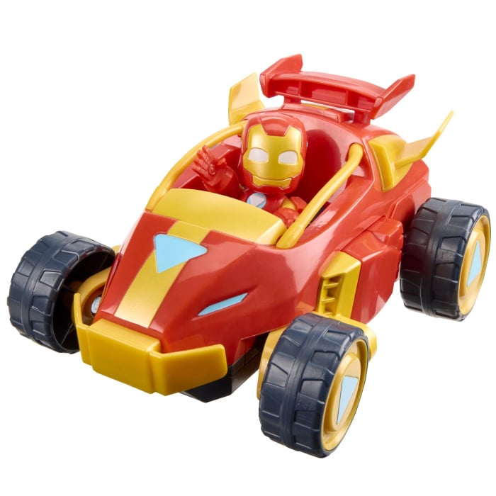MARVEL IRON MAN SI PRIETENII SAI UIMITORI SET VEHICUL 2 IN 1 SI FIGURINA IRON MAN [2]