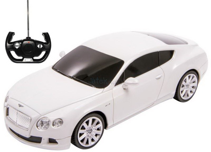 MASINA CU TELECOMANDA BENTLEY CONTINENTAL GT ALB CU SCARA 1 LA 24 [1]