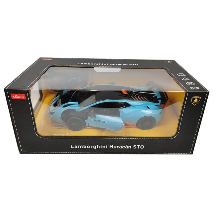 MASINA CU TELECOMANDA LAMBORGHINI HURACAN STO ALBASTRU SCARA 1 LA 14 [1]