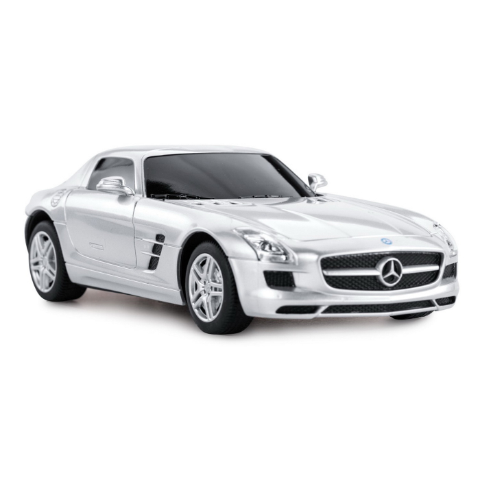 MASINA CU TELECOMANDA MERCEDES-BENZ SLS AMG ARGINTIE SCARA 1 LA 24 [5]