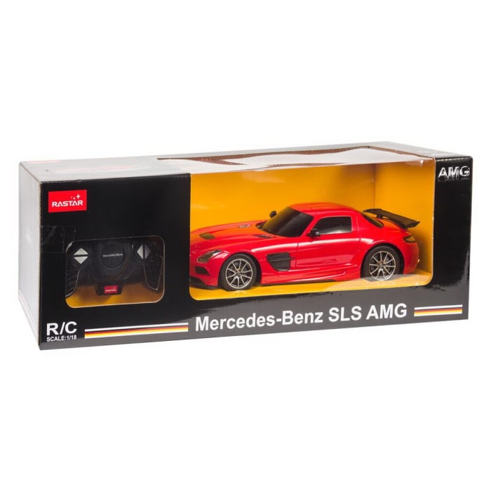 MASINA CU TELECOMANDA MERCEDES-BENZ SLS AMG ROSU CU SCARA 1 LA 18 [5]