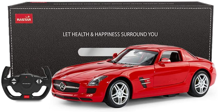 MASINA CU TELECOMANDA MERCEDES-BENZ SLS ROSU SCARA 1 LA 14 [7]