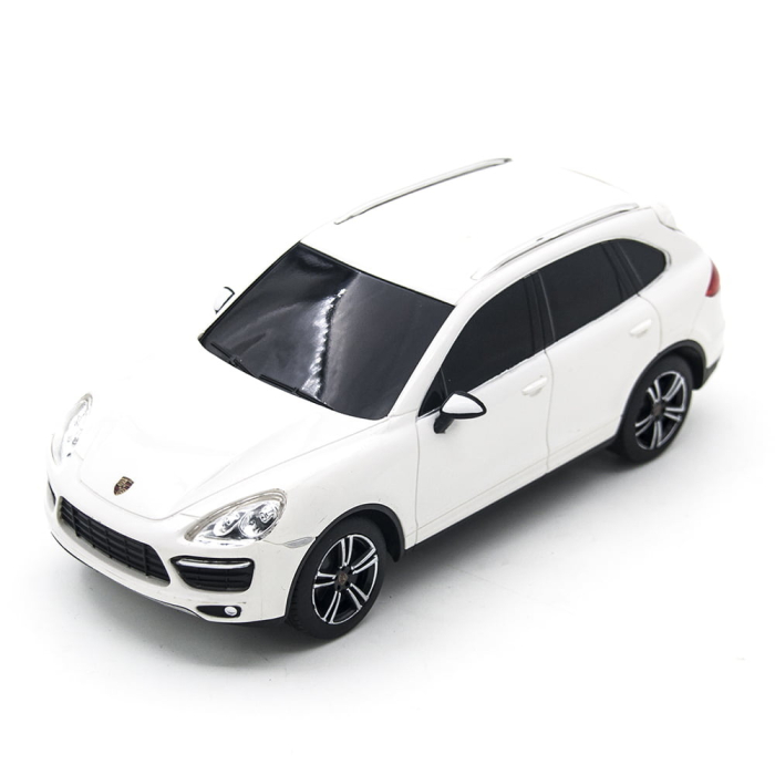 MASINA CU TELECOMANDA PORSCHE CAYENNE TURBO ALB CU SCARA 1 LA 24 [7]