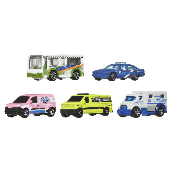 MATCHBOX SET 5 MASINUTE METALICE MBX CITY DRIVERS V SCARA 1 LA 64 [2]