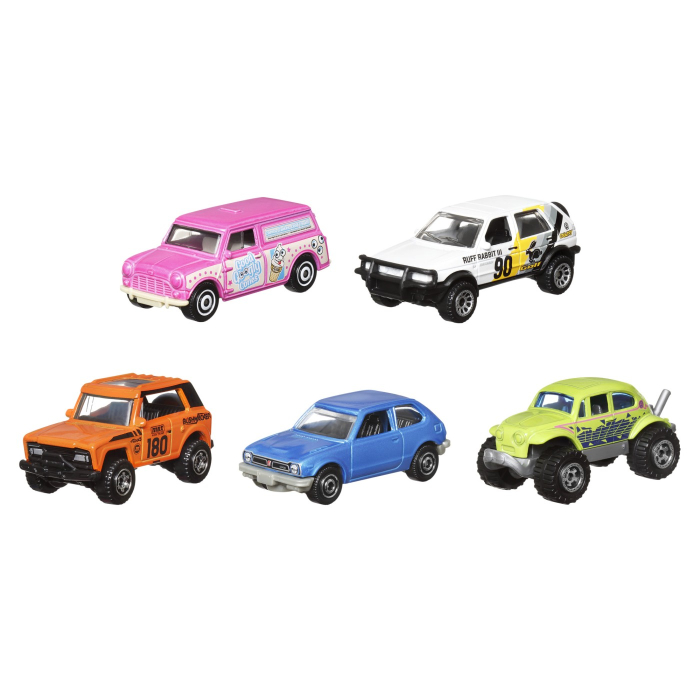 MATCHBOX SET 5 MASINUTE METALICE MBX RETRO SCARA 1:64 [2]