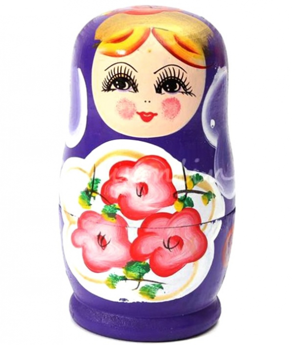 Matrioska 5 piese de lemn DIFERITE CULORI [6]