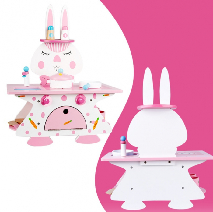 Mini Bucatarie din Lemn cu Accesorii - Iepuras [3]