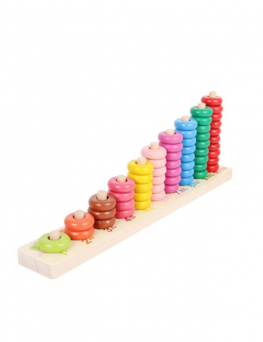 Numaratoare cu bile colorate din lemn [5]