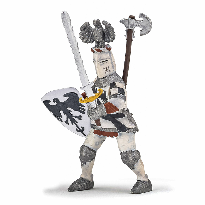 PAPO FIGURINA CAVALER CU PENE ALB [2]