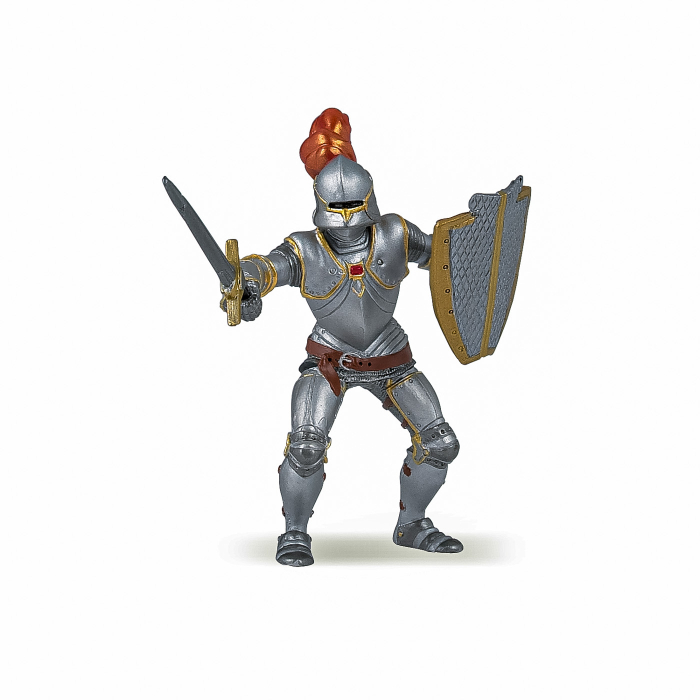 PAPO FIGURINA CAVALER IN ARMURA ROSIE [1]