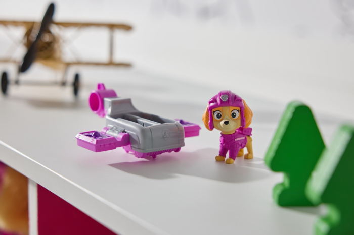 PATRULA CATELUSILOR ACTION PUPS SET VEHICUL DE SALVARE HOVERBOARD SI FIGURINA SKYE 5 CM [4]