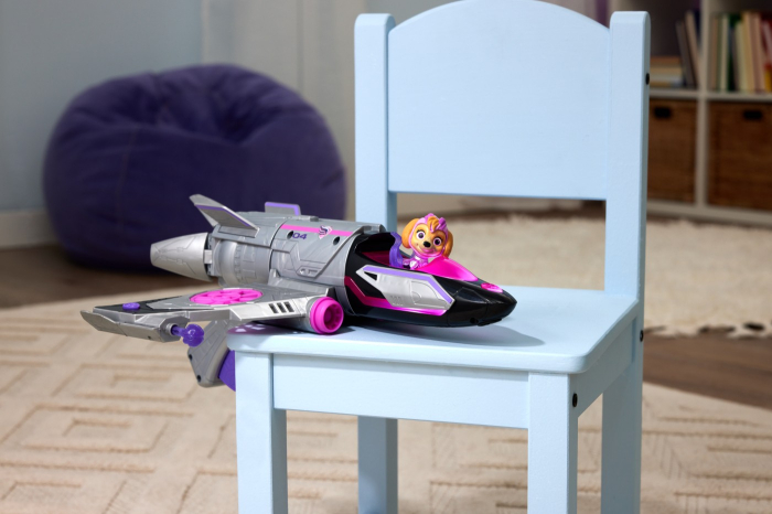 PATRULA CATELUSILOR VEHICUL TRANSFORMATOR SKYE MIGHTY MOVIE JET [4]