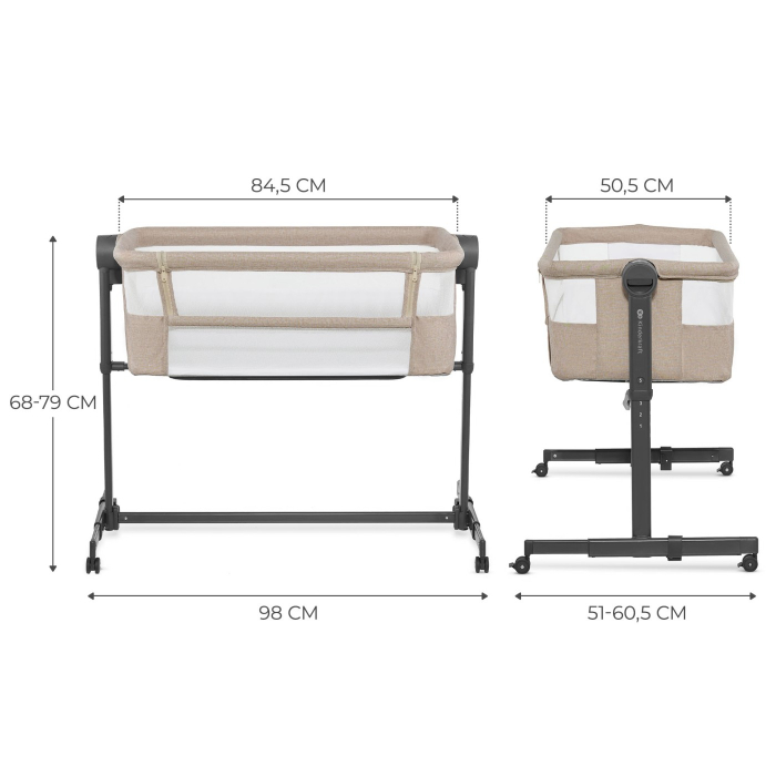 PATUT CO-SLEEPER KINDERKRAFT NESTEE UP 2, BEJ [7]