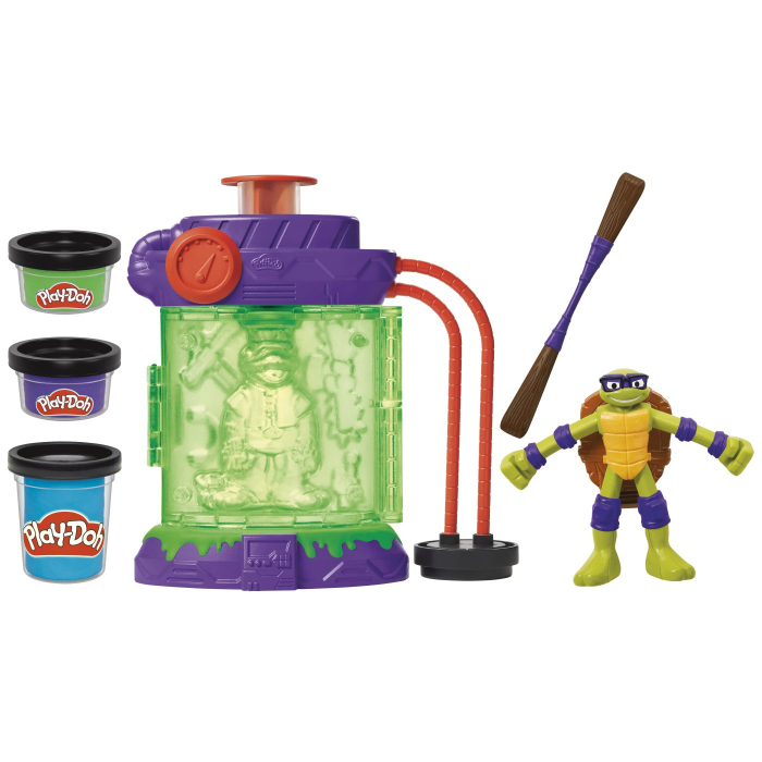 PLAY DOH POVESTIRI CU TESTOASE NINJA ADOLESCENTE MUTANTE SET PLASTELINA STATIE DE MUTATII [2]
