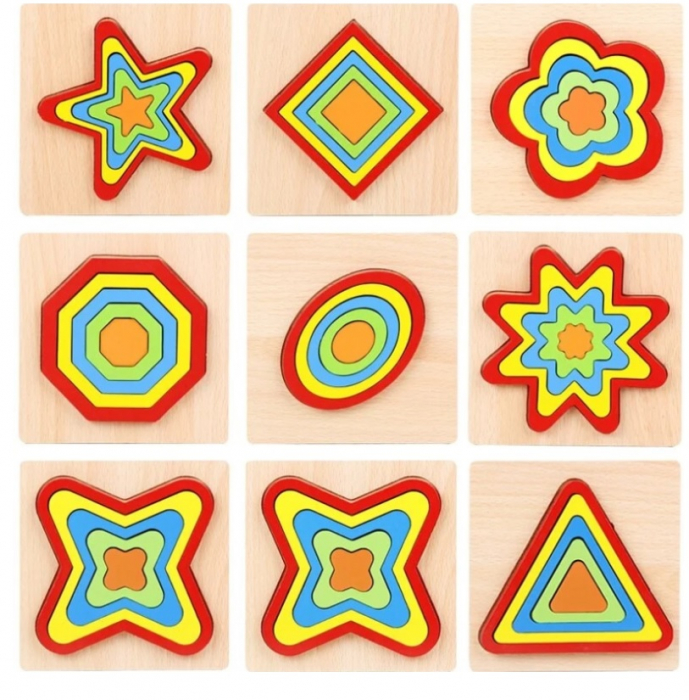 Puzzle 3D Forme geometrice TRIUNGHI [3]